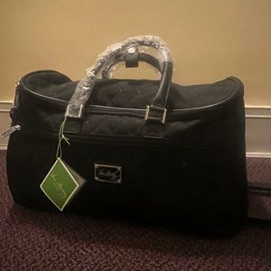 Vera Bradley Quilted Rolling Duffel Bag - Black